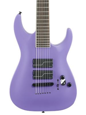 ESP LTD Stephen Carpenter SC-607 Baritone Guitar with Case Purple Satin Body View